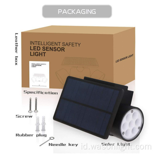 Solar Powered Head Spotlight, Lampu Dinding Keamanan Banjir